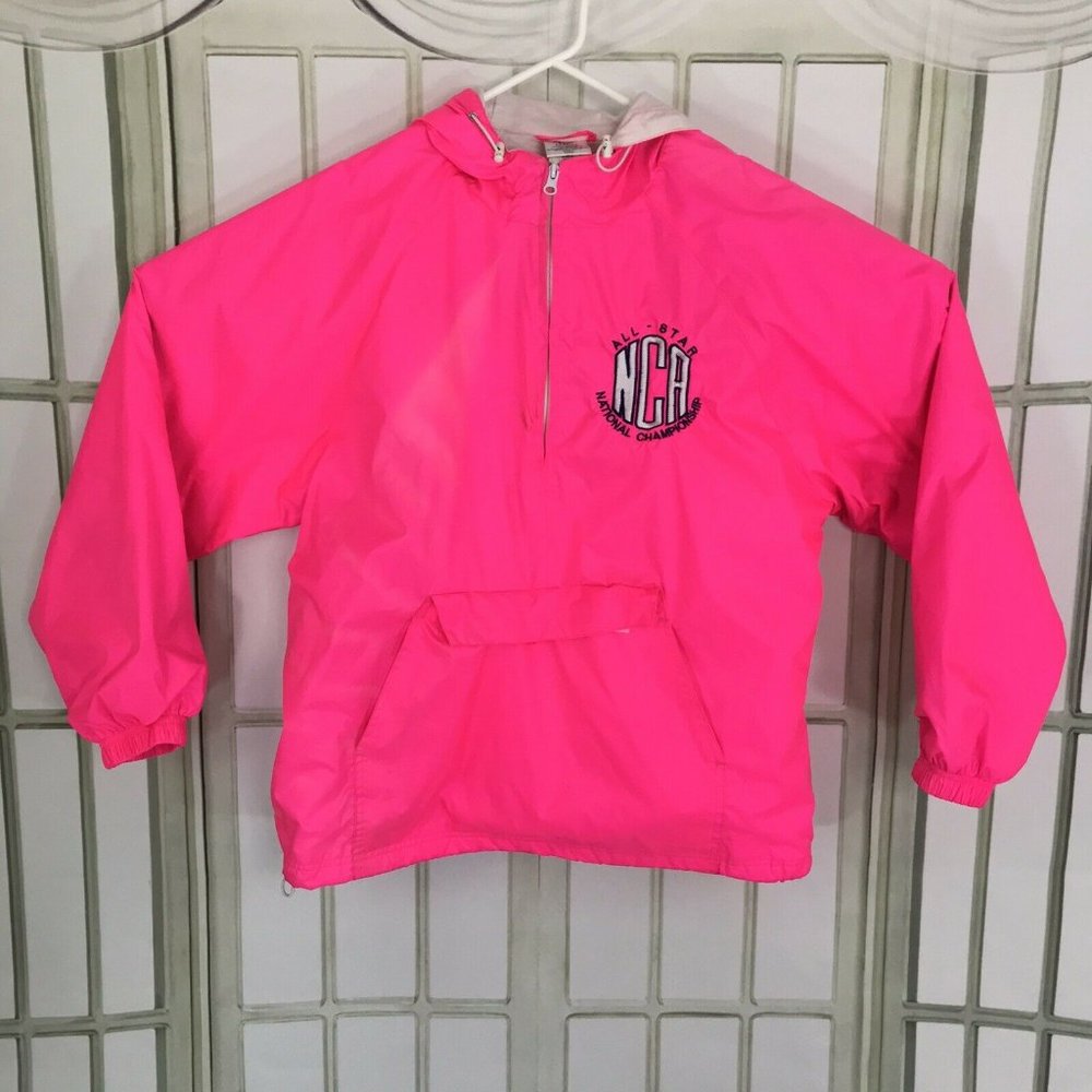 Varsity Spirit Shop Women's Hooded 1/4 Zip Pink SM - Picture 1 of 12
